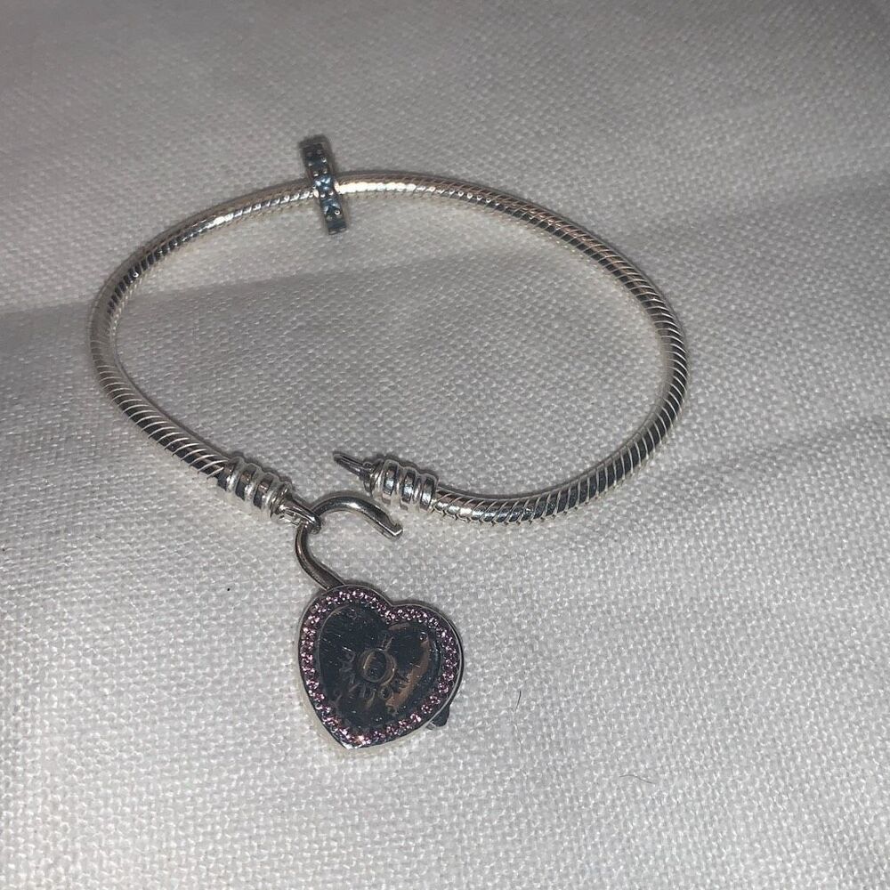 Pandora 925 Locket Bracelet with Charm